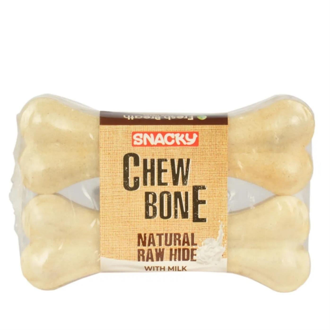 Snacky Beyaz Çiğneme Kemiği 12,5cm 2 Adet 50gr