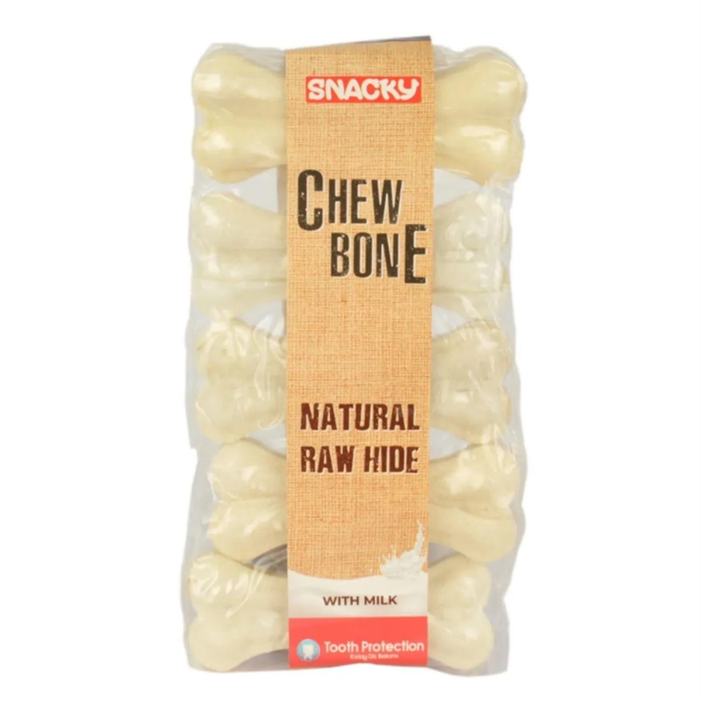 Snacky Beyaz Çiğneme Kemiği 7,5cm 5 Adet 25gr