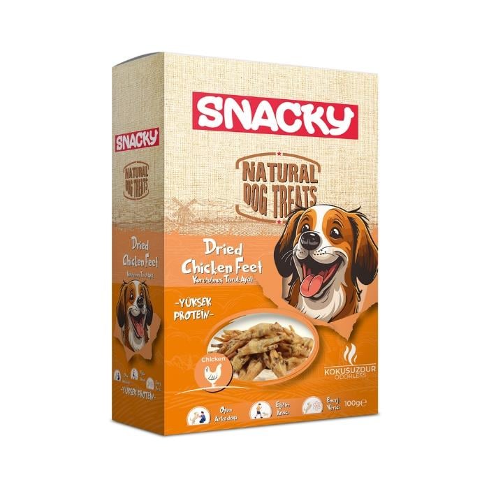 Snacky Kurutulmuş Tavuk Ayak 100gr