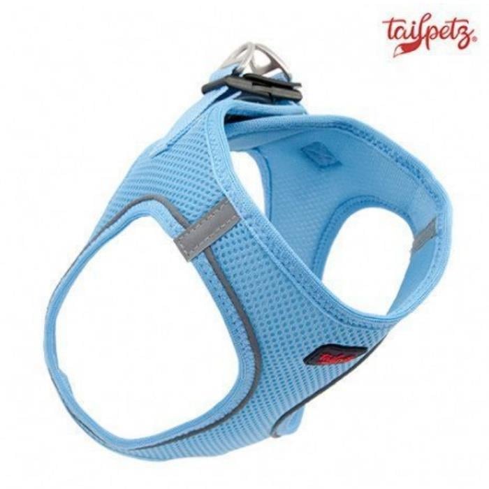 TailPetz Airmesh Blue Köpek Göğüs Tasması L