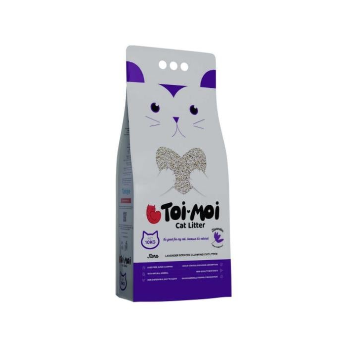 Toi Moi Flora Cream Lavanta 10 Kg Topaklanan Kedi Kumu