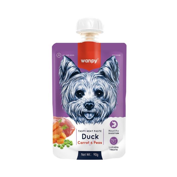 Wanpy Taze Ördekli&Havuçlu Köpek Et Ezmesi 90gr