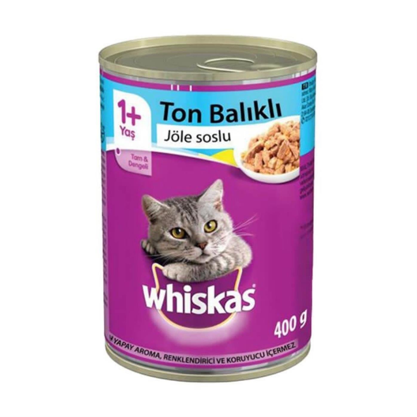 Whiskas Gravy Soslu Ton Balıklı Kedi Konservesi 400gr