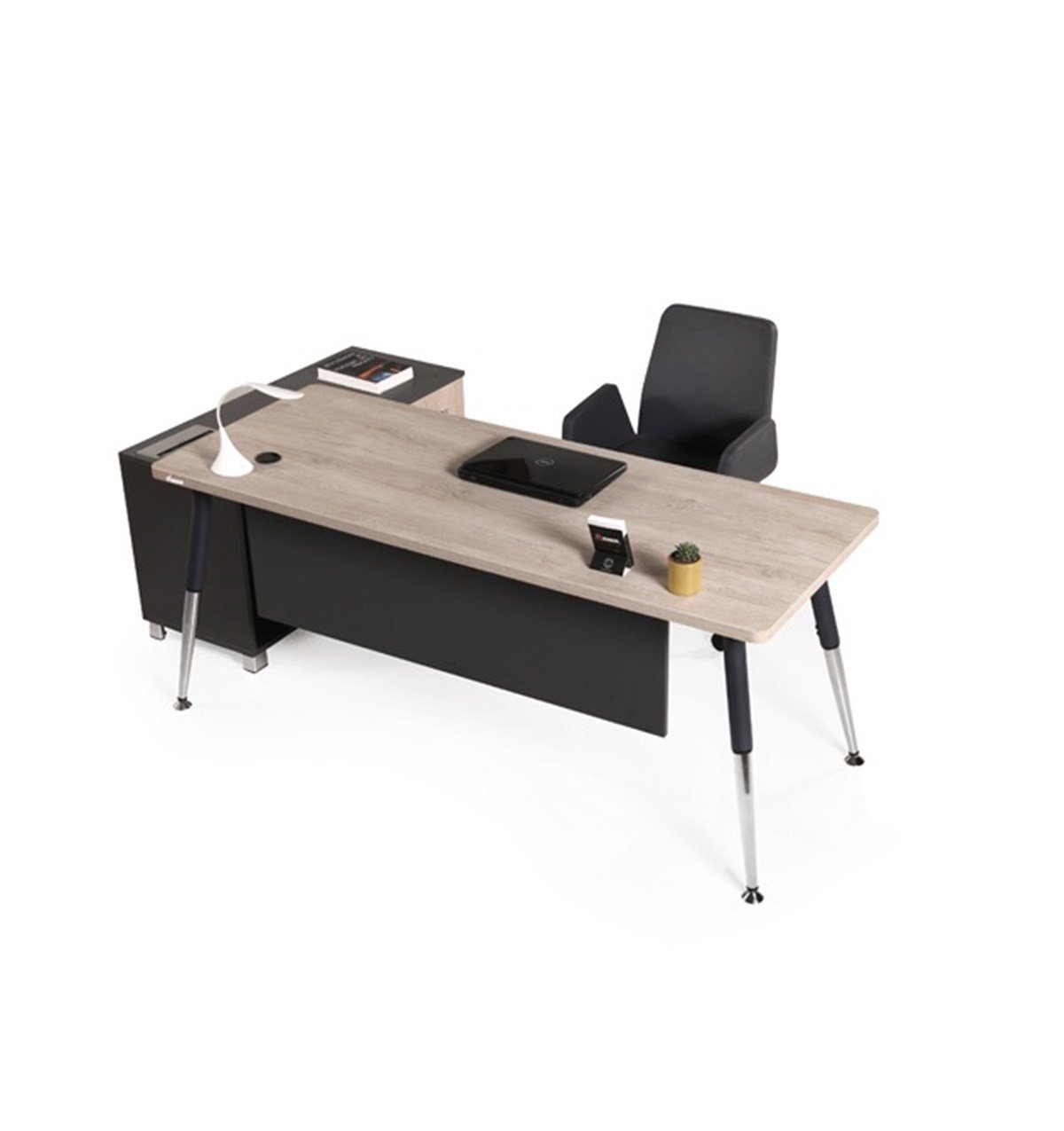 Boomerang Etajerli Çalışma Masası