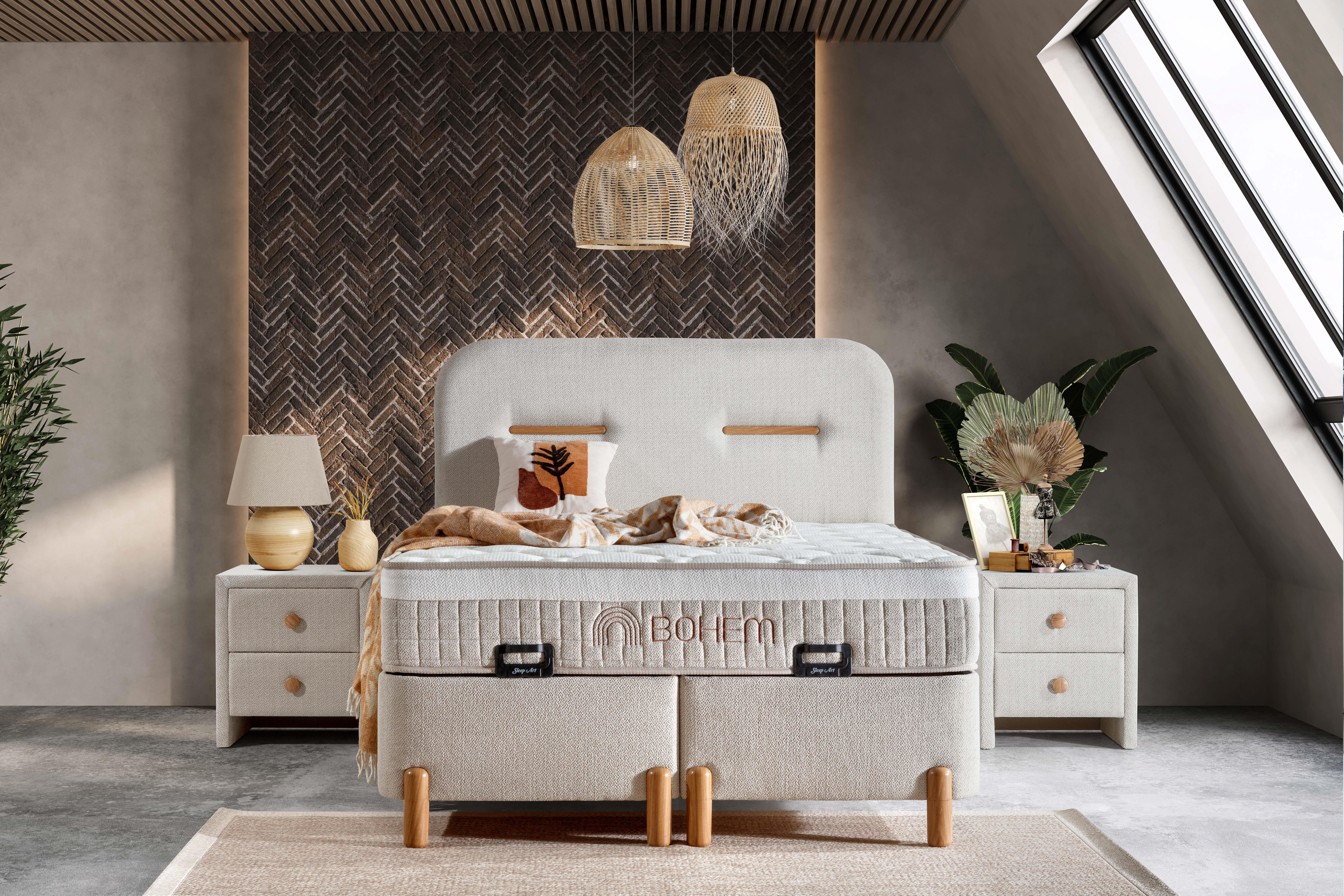 Bohem Set | Yatak, Baza ve Başlık Takımı