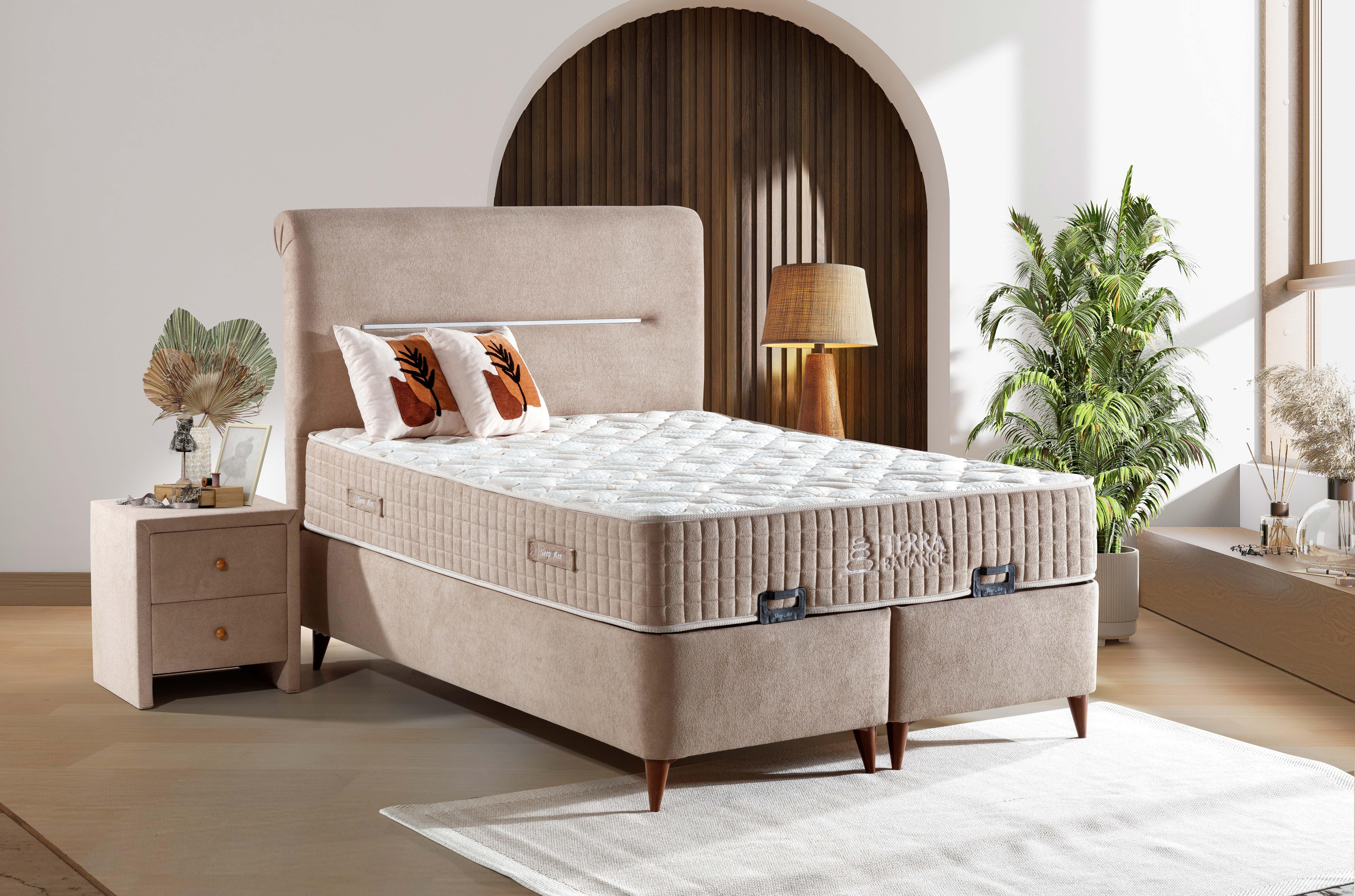 Terra Balance Modern Set | Yatak + Baza + Başlık
