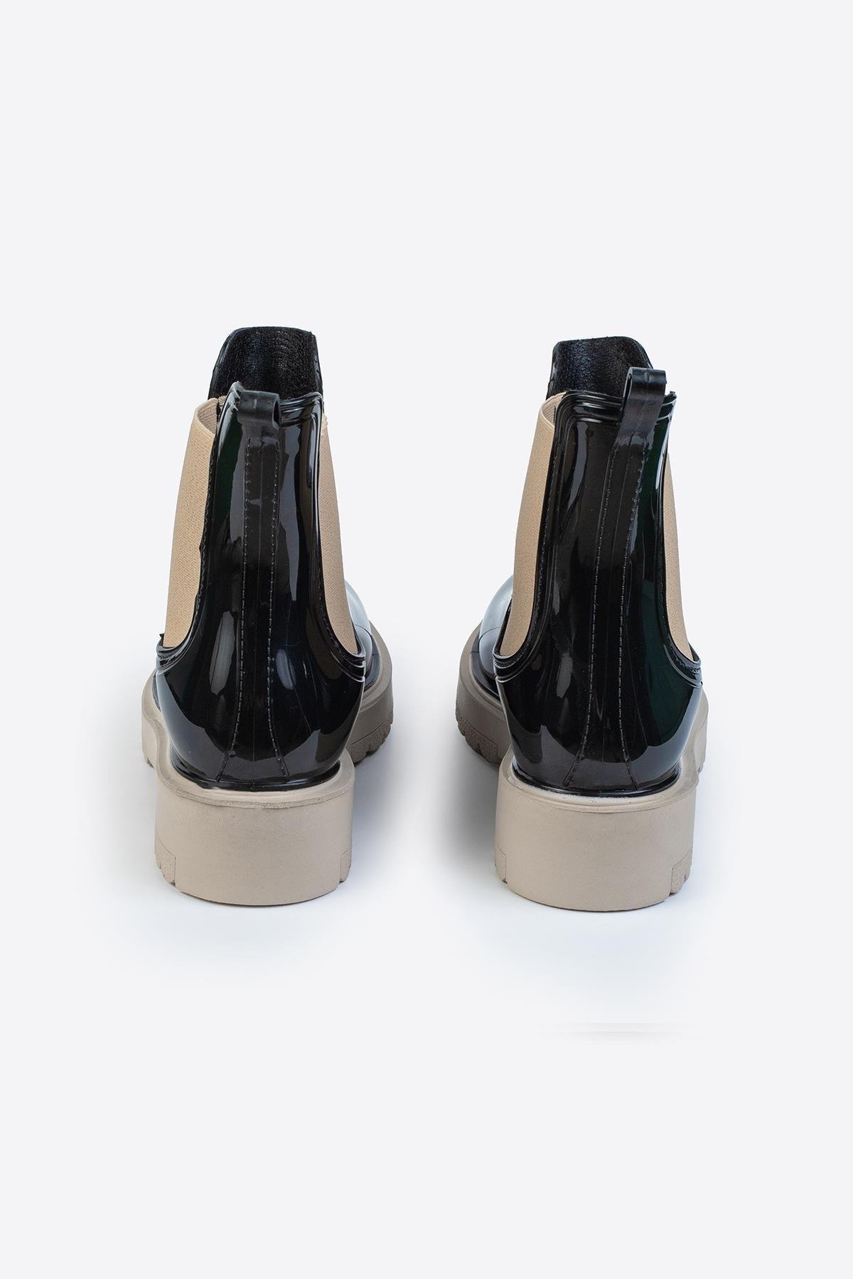 Kadın Parlak Chelsea Yağmur Botu –Kalın Taban Bot Kadın Parlak Chelsea Yağmur Botu –Kalın Taban Bot 