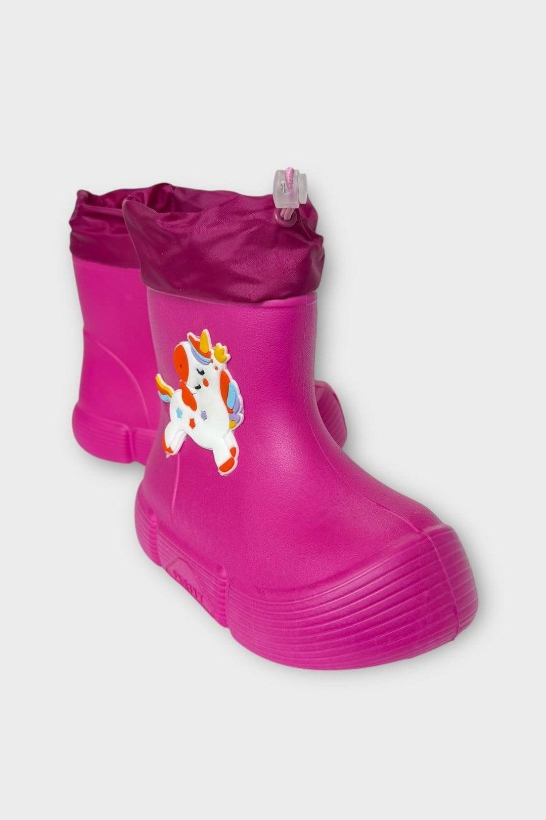 Letoon  PRETTY-01 Çocuk İçi Kürklü Unicorn Desenli Kalın Tabanlı Kışlık Çizme FUŞYA