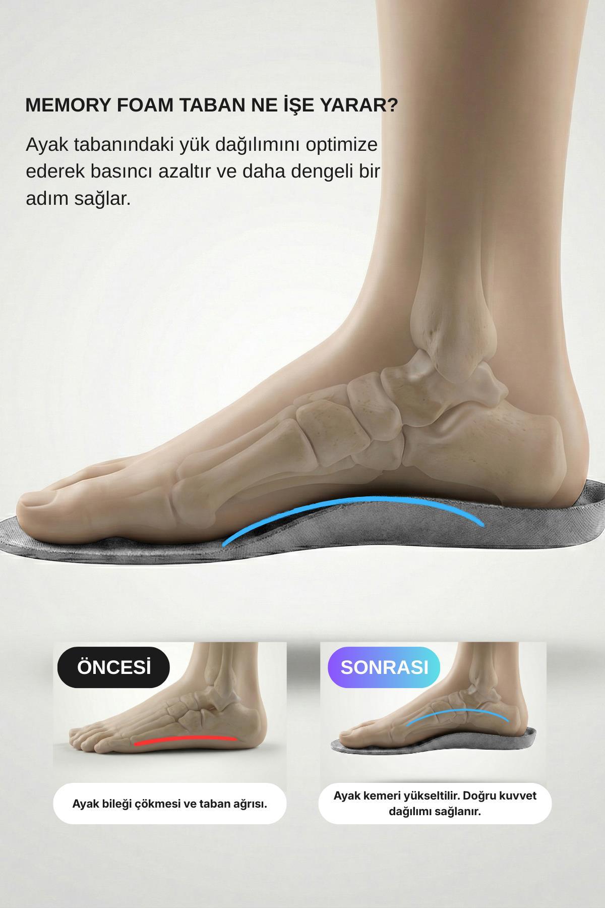 Letoon Deep-5 Kadın Memory Foam, Darbe Emici Turuncu Tabanlık Letoon Deep-5 Kadın Memory Foam, Darbe Emici Turuncu Tabanlık 