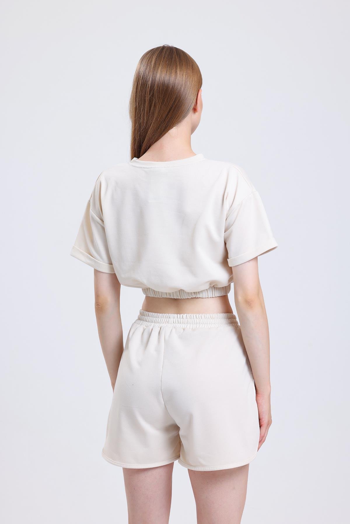 Letoon Ltn-G201 Crop Şort Takım