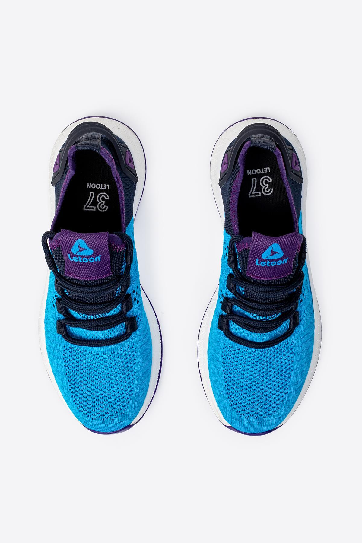 Letoon 2103 Unısex Siyah Su Yeşili Spor Ayakkabı