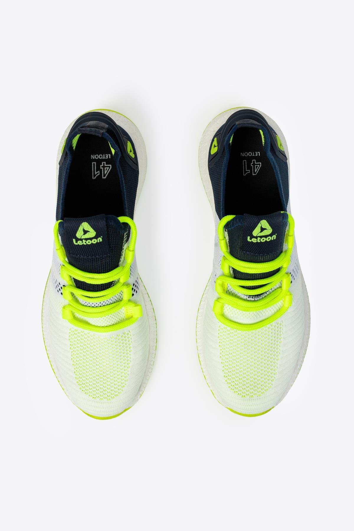 Letoon 2103 Unisex Beyaz Lacivert Spor AyakkabıLetoon 2103 Unisex Beyaz Lacivert Spor Ayakkabı
