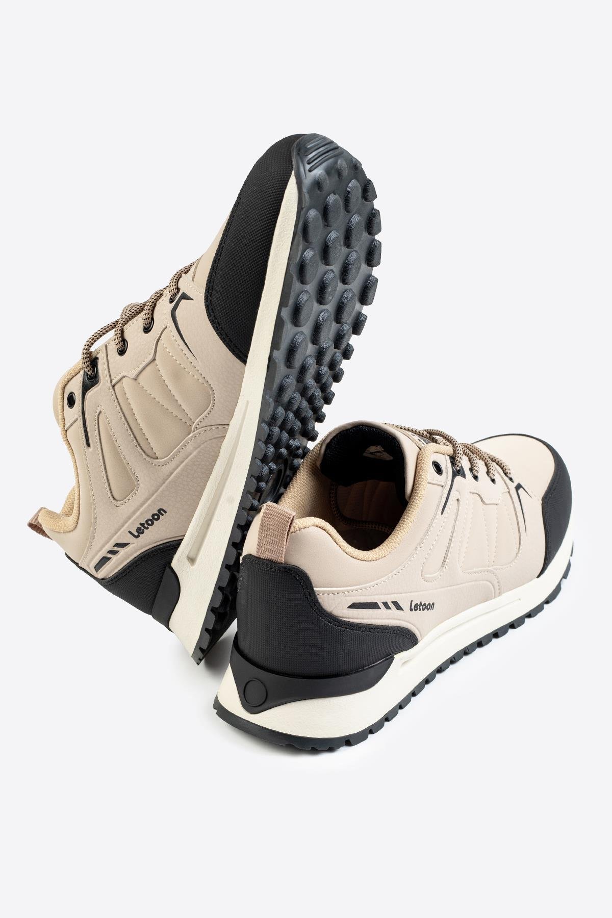 Letoon Cyrax Erkek Baskılı Bej Spor AyakkabıLetoon Cyrax Erkek Baskılı Bej Spor Ayakkabı