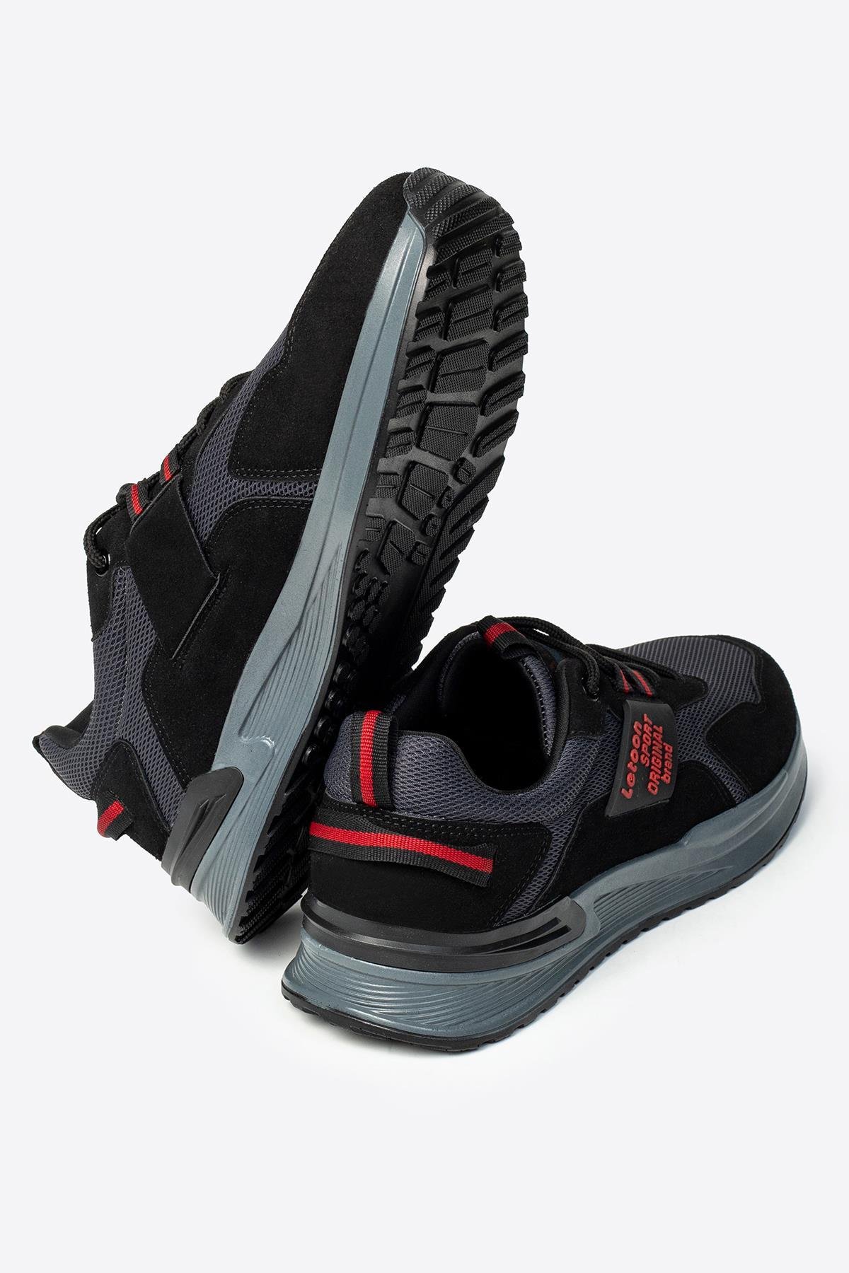 Letoon Dekart Erkek Siyah Renk Günlük Baskılı Spor Ayakkabı Letoon Dekart Erkek Siyah Renk Günlük Baskılı Spor Ayakkabı 