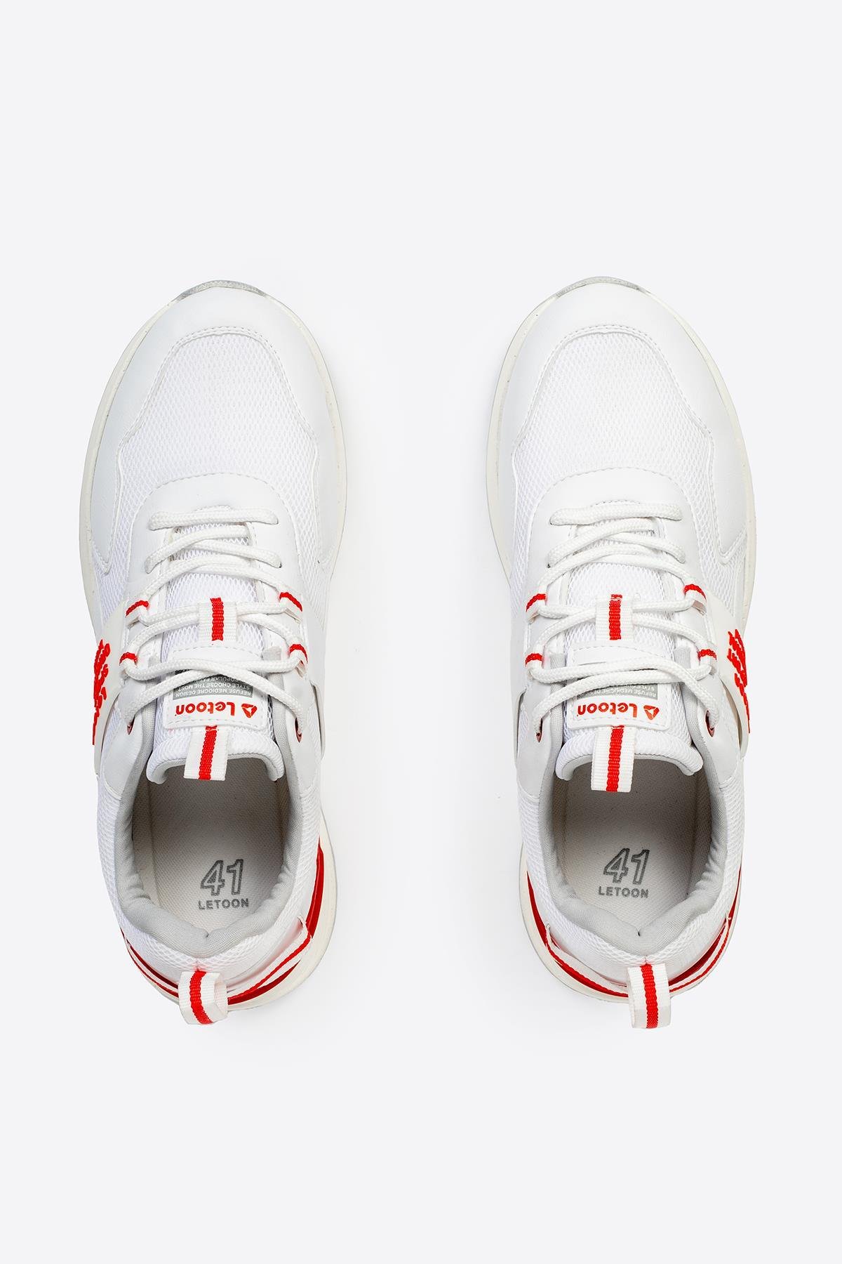 Letoon Dekart Erkek Beyaz Renk Günlük Baskılı Spor AyakkabıLetoon Dekart Erkek Beyaz Renk Günlük Baskılı Spor Ayakkabı