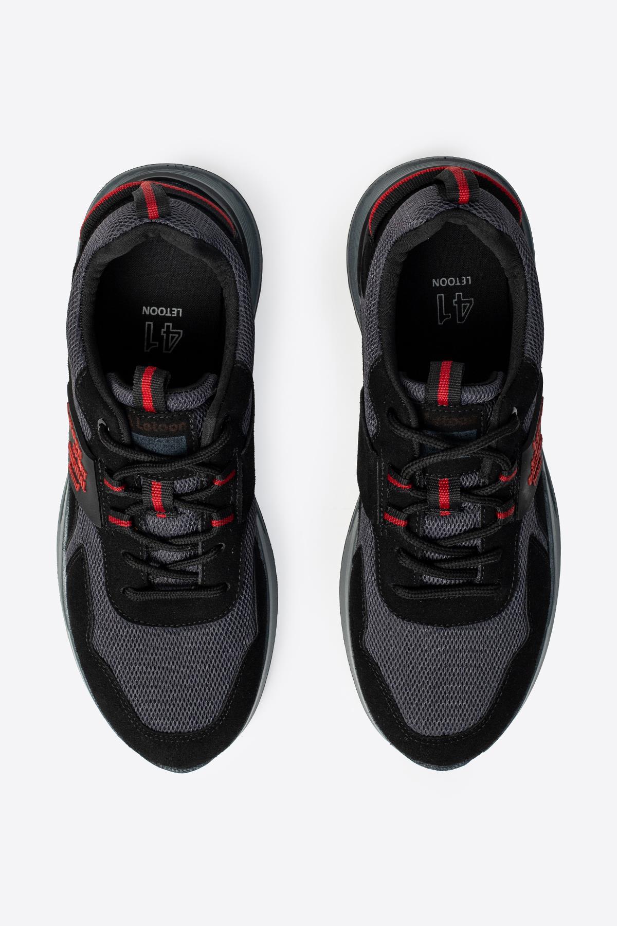 Letoon Dekart Erkek Siyah Renk Günlük Baskılı Spor Ayakkabı Letoon Dekart Erkek Siyah Renk Günlük Baskılı Spor Ayakkabı 