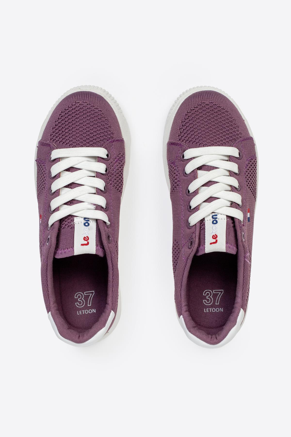Letoon Eflatun Kadın Mor Renk Günlük Spor AyakkabıLetoon Eflatun Kadın Mor Renk Günlük Spor Ayakkabı