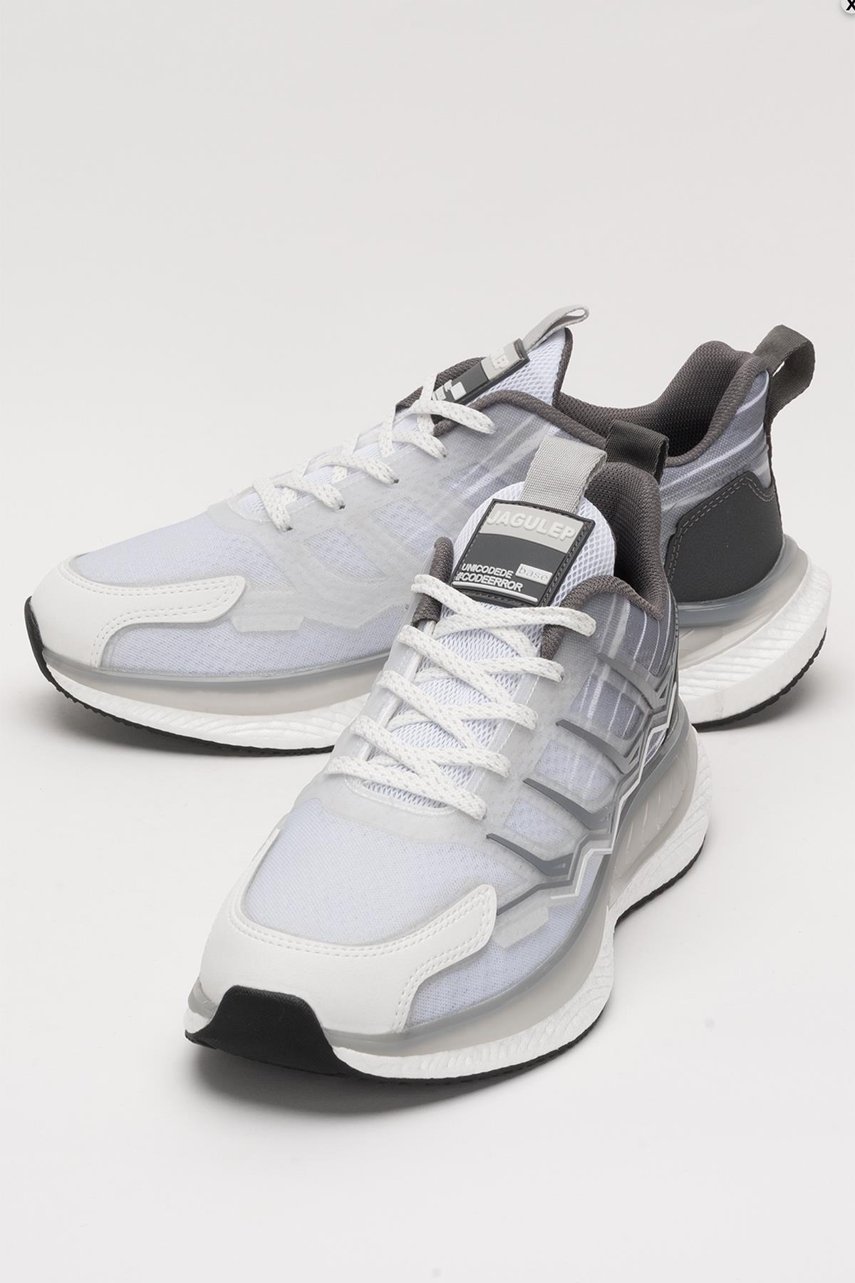 Erkek Renk Bloklu Baskılı Spor Ayakkabı 