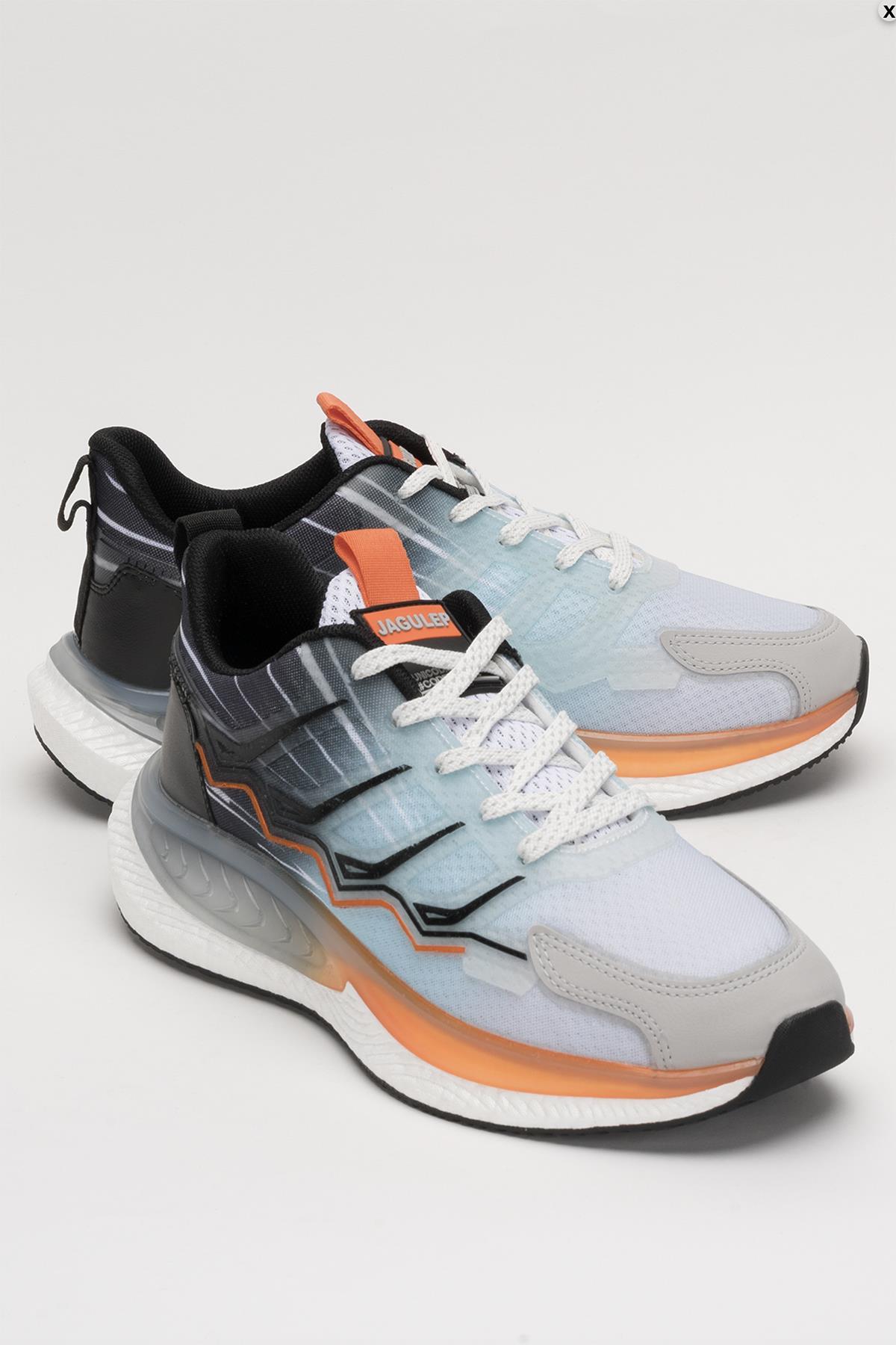 Erkek Renk Bloklu Baskılı Spor Ayakkabı 