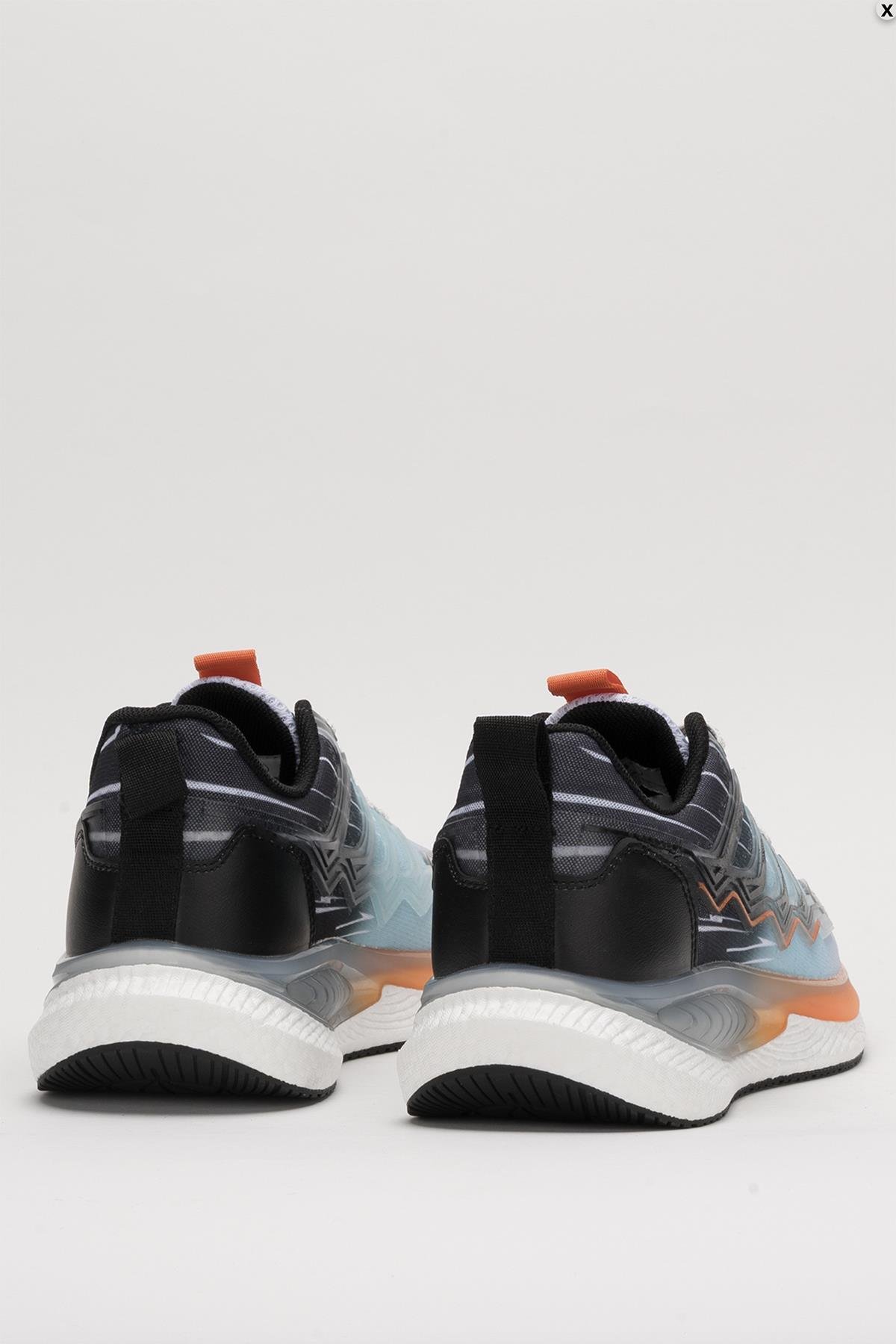 Erkek Renk Bloklu Baskılı Spor Ayakkabı 