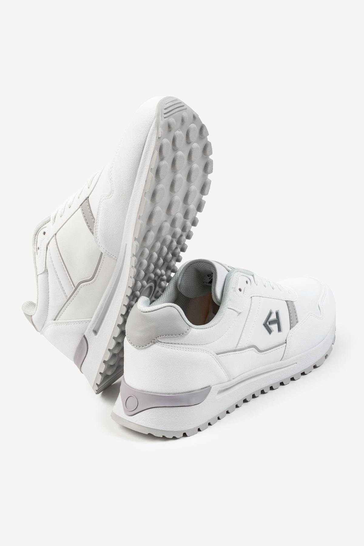 Letoon Logo Baskılı Erkek Premium Beyaz Sneaker 