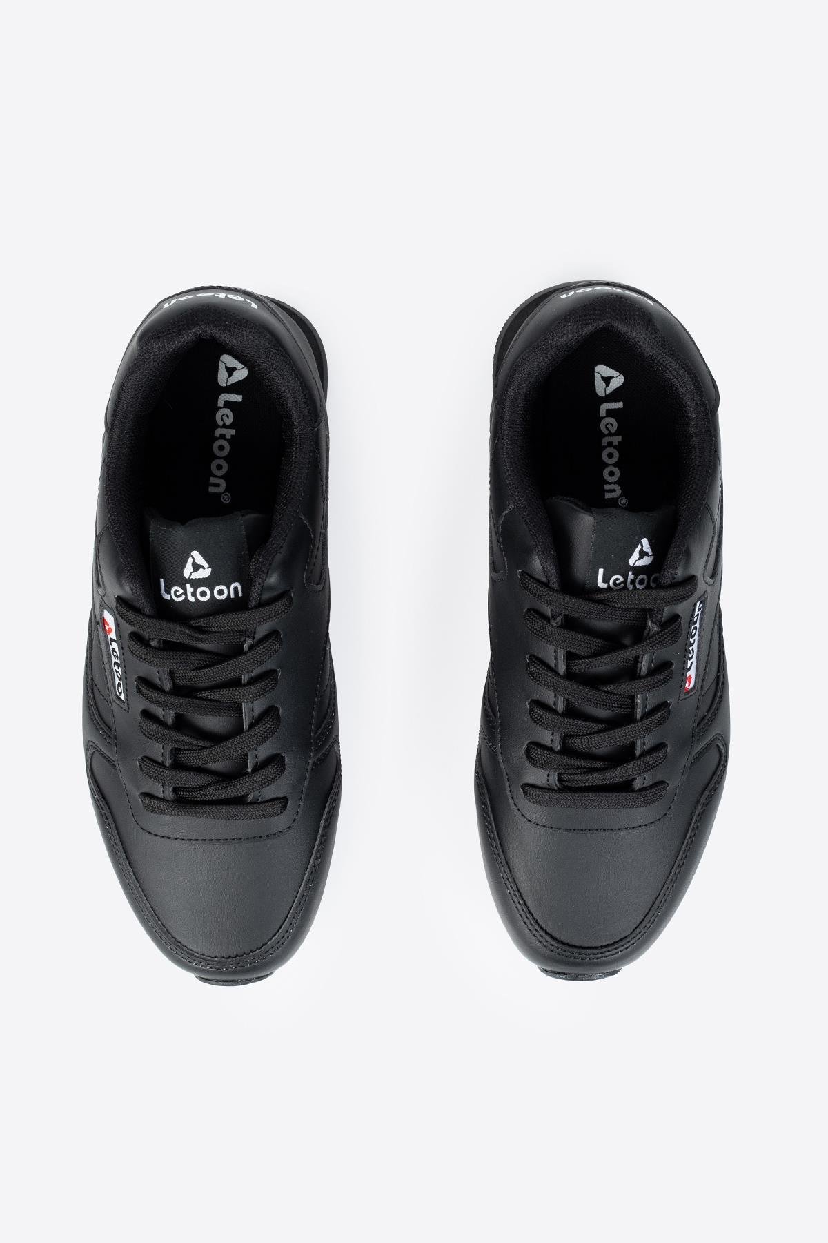 Letoon LTN-MARATON Unisex Siyah Spor AyakkabıLetoon LTN-MARATON Unisex Siyah Spor Ayakkabı