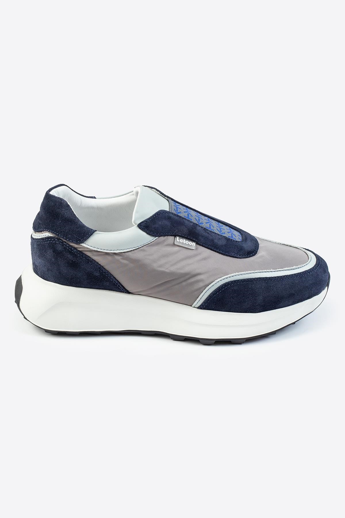 Letoon LTN-S03 Deri Lacivert Erkek Sneaker