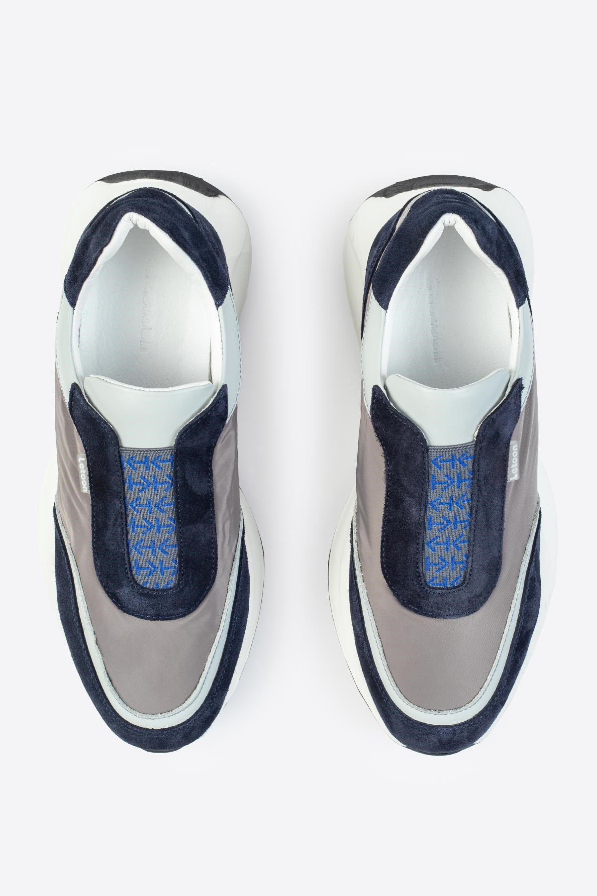 Letoon LTN-S03 Deri Lacivert Erkek Sneaker