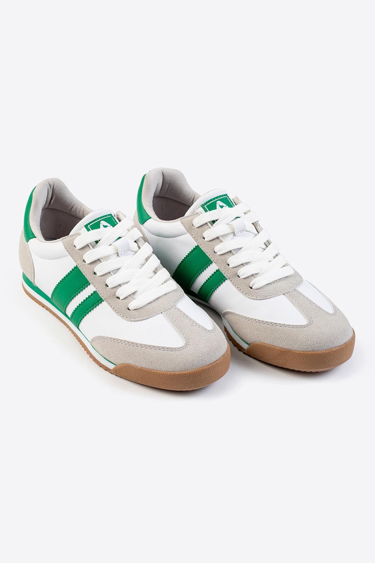 Letoon LTN06New Gunluk Beyaz Yeşil Spor AyakkabıLetoon LTN06New Gunluk Beyaz Yeşil Spor Ayakkabı