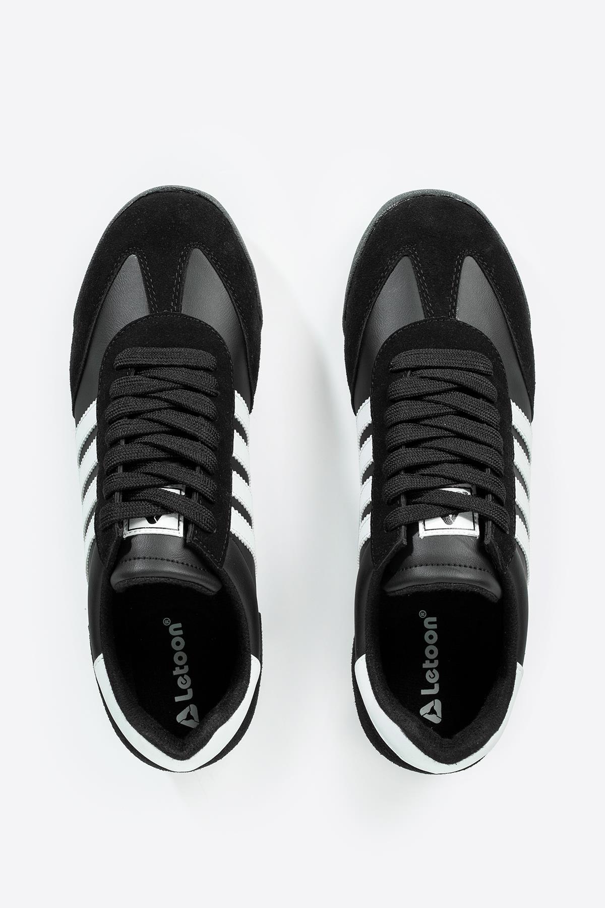 Letoon LTN06NEW Siyah Beyaz Gunluk Spor AyakkabıLetoon LTN06NEW Siyah Beyaz Gunluk Spor Ayakkabı