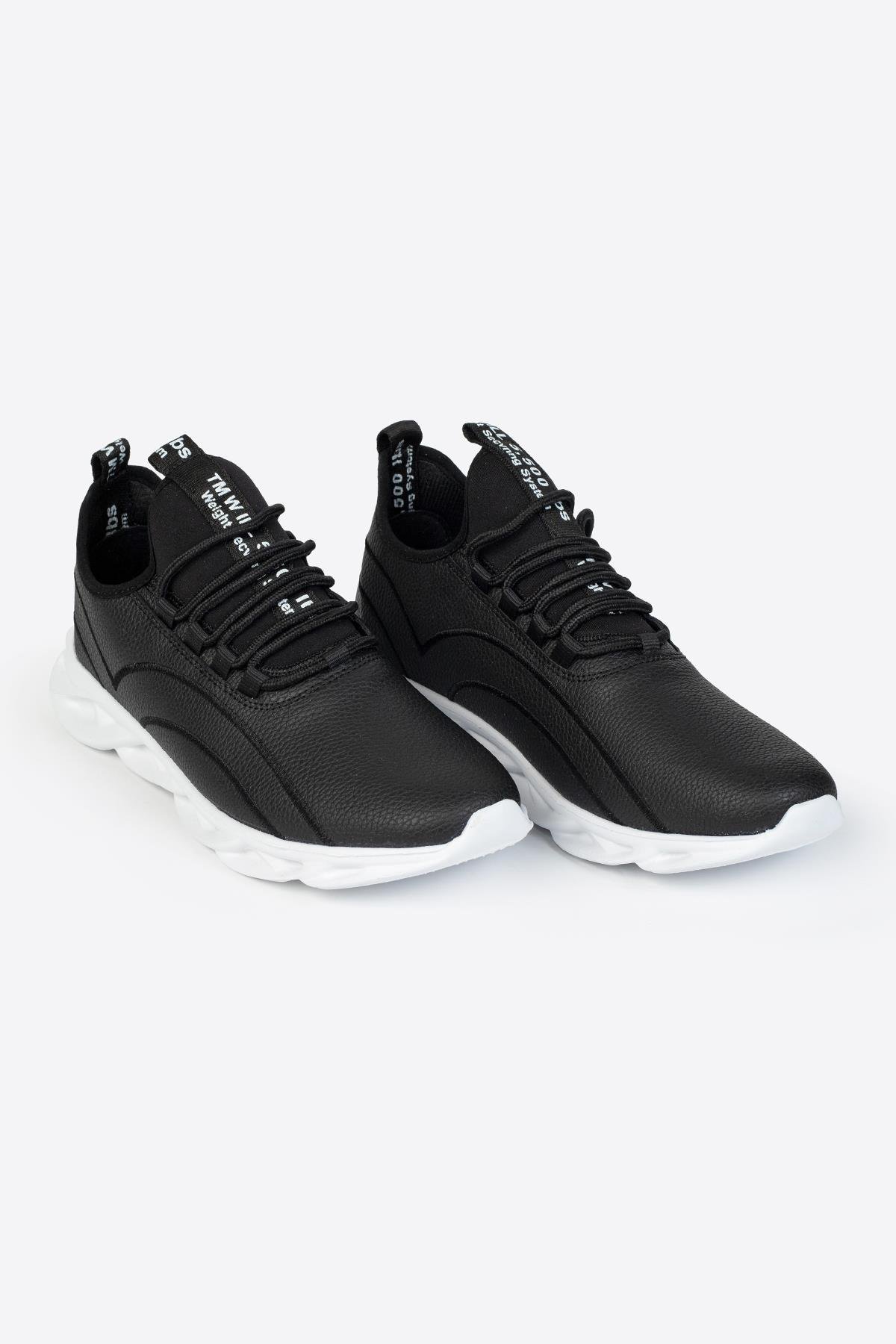 Letoon LTN101 Erkek Siyah Beyaz Renk Spor Ayakkabı Letoon LTN101 Erkek Siyah Beyaz Renk Spor Ayakkabı 