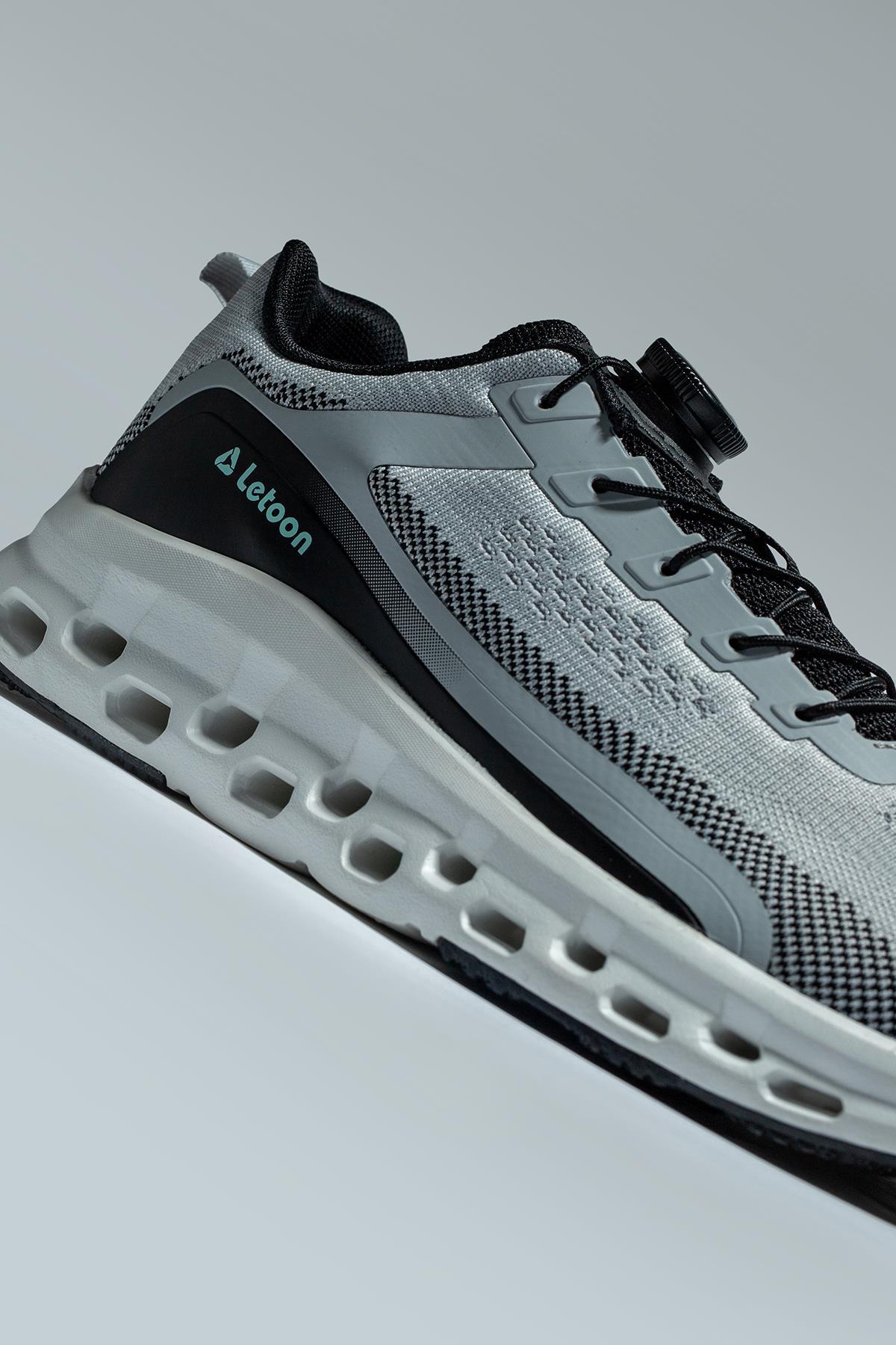 Letoon Move-18 Gri Renk Havalı Tabanlı Spor AyakkabıLetoon Move-18 Gri Renk Havalı Tabanlı Spor Ayakkabı