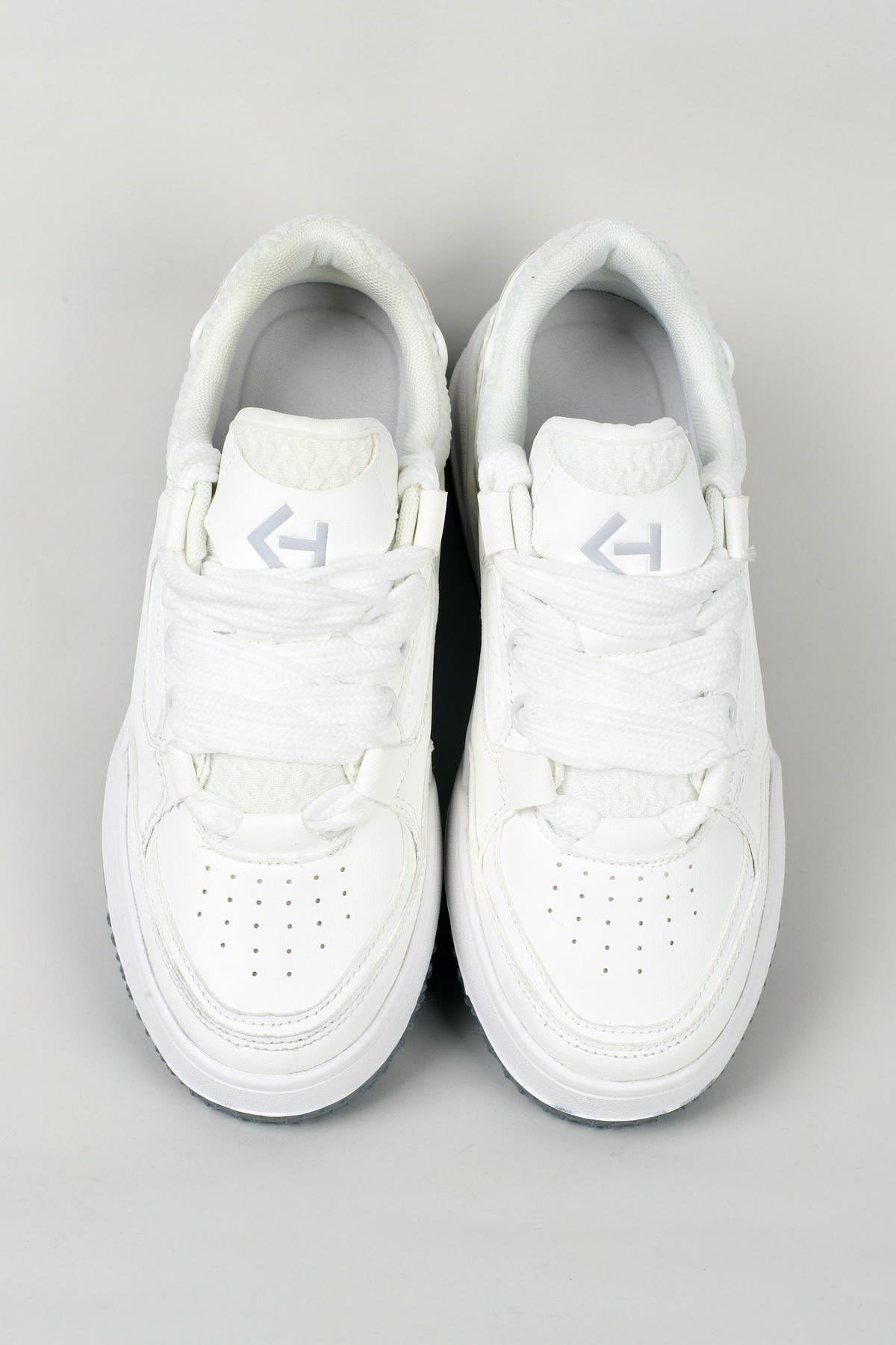 Letoon MOVE-EOPAIA Kalın Tabanlı Retro Tasarım Bağcıklı Günlük Sneaker Spor Ayakkabı BEYAZ