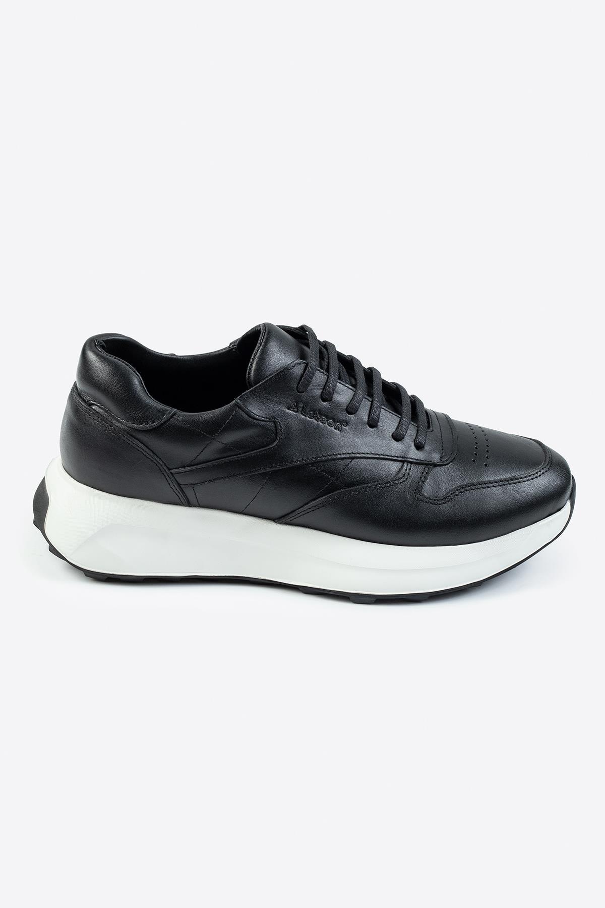 Letoon Nopa Hakiki Deri Siyah Erkek Sneaker Letoon Nopa Hakiki Deri Siyah Erkek Sneaker 