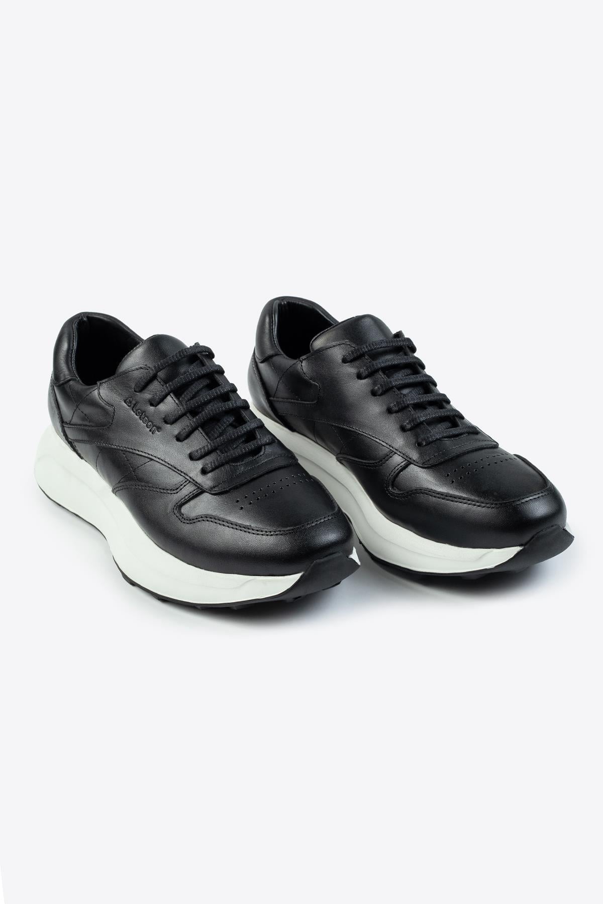 Letoon Nopa Hakiki Deri Siyah Erkek Sneaker Letoon Nopa Hakiki Deri Siyah Erkek Sneaker 