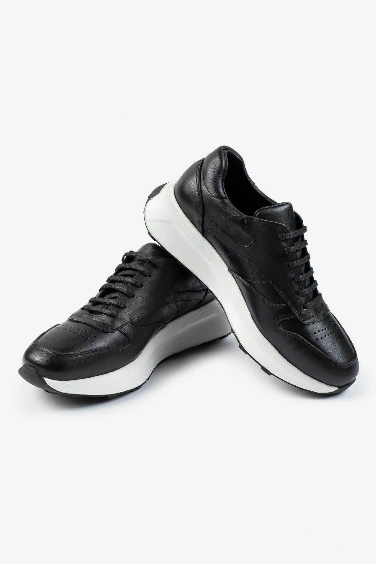 Letoon Nopa Hakiki Deri Siyah Erkek Sneaker Letoon Nopa Hakiki Deri Siyah Erkek Sneaker 