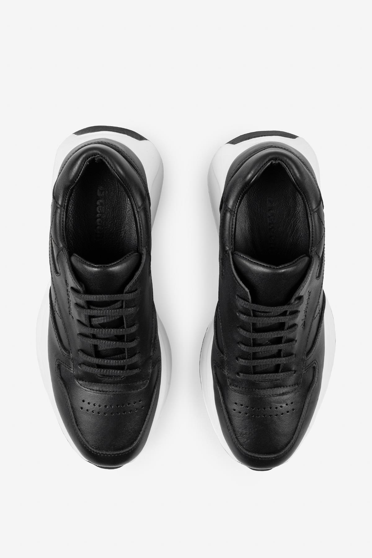 Letoon Nopa Hakiki Deri Siyah Erkek Sneaker Letoon Nopa Hakiki Deri Siyah Erkek Sneaker 