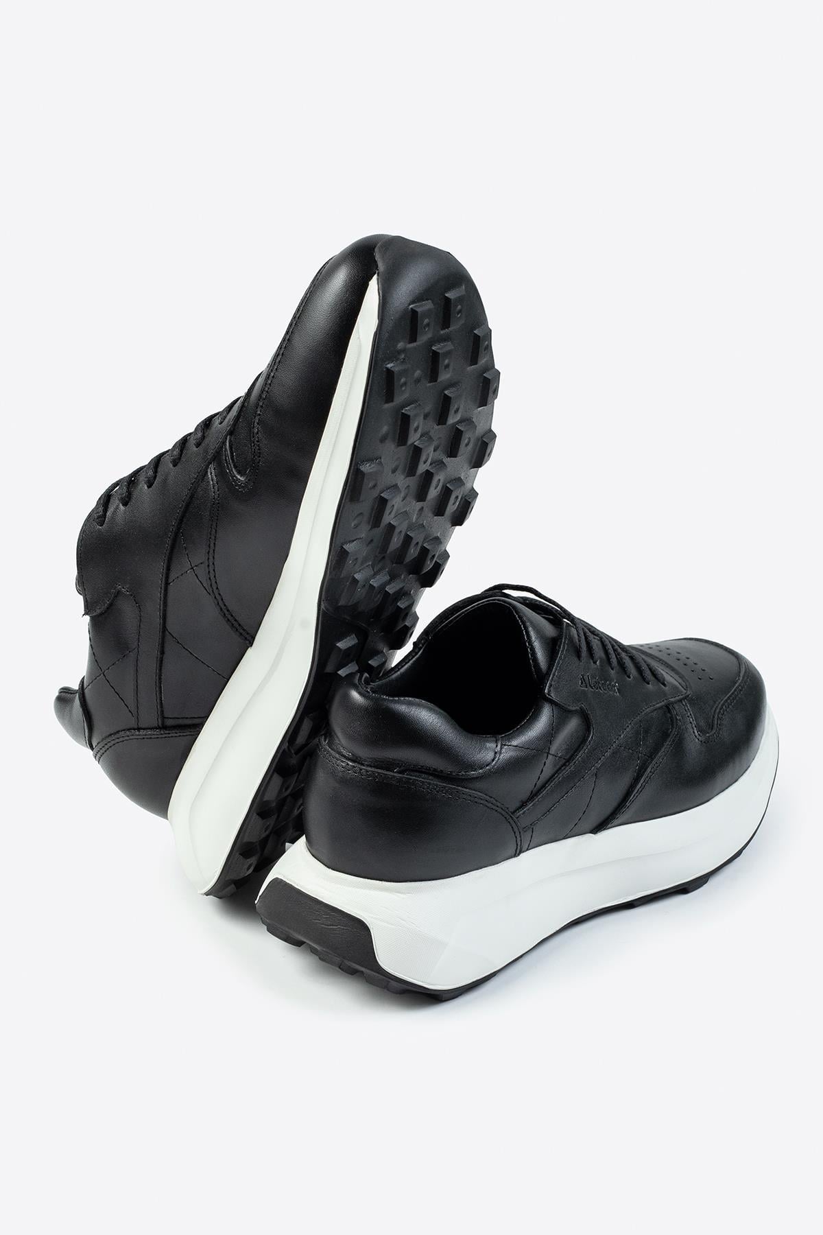 Letoon Nopa Hakiki Deri Siyah Erkek Sneaker Letoon Nopa Hakiki Deri Siyah Erkek Sneaker 