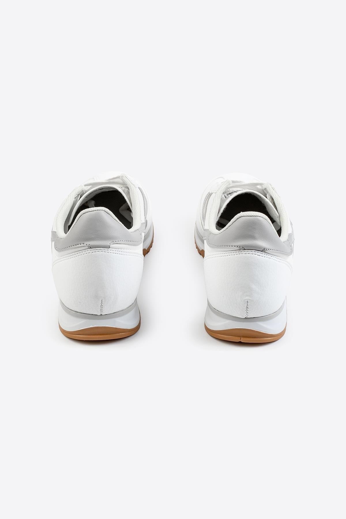 Letoon Retro Şerit Detaylı Beyaz Sneaker 