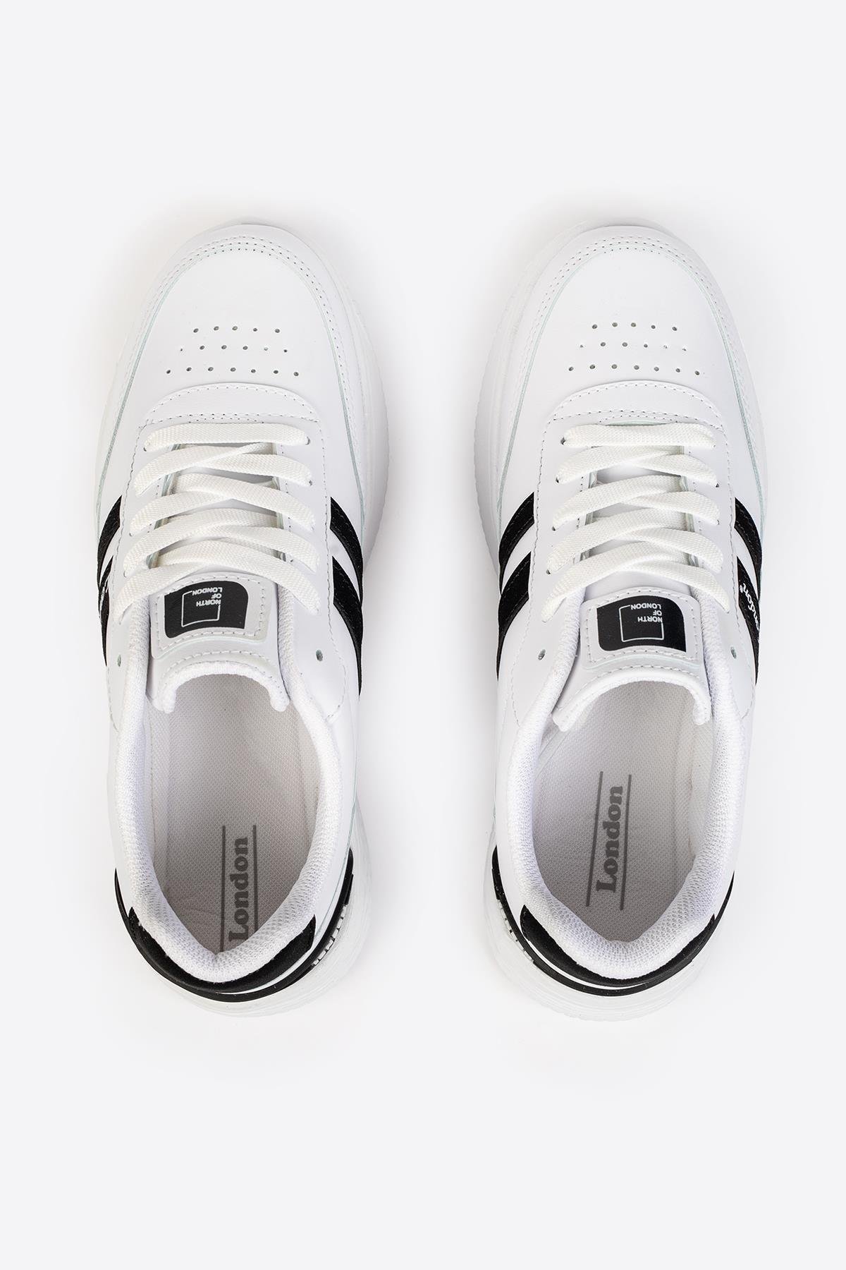 Letoon Street Style Siyah Beyaz Günlük Sneaker Letoon Street Style Siyah Beyaz Günlük Sneaker 