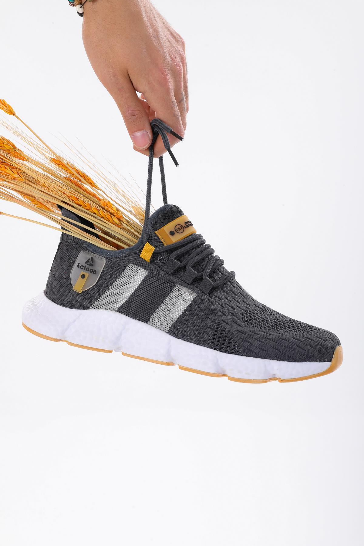 Letoon Te7 Unisex Füme Hardal Spor AyakkabıLetoon Te7 Unisex Füme Hardal Spor Ayakkabı