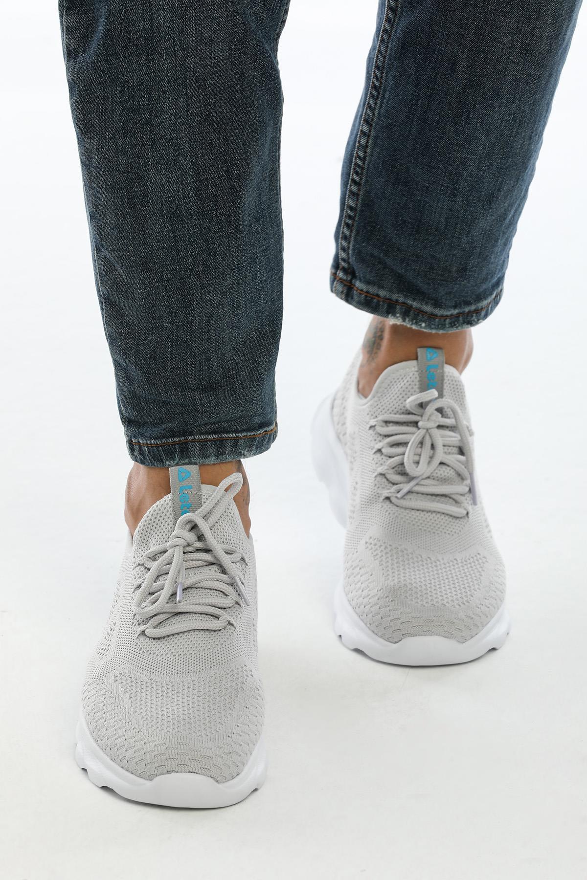 Letoon Teek-02 Unisex Gri Turkuaz Spor AyakkabıLetoon Teek-02 Unisex Gri Turkuaz Spor Ayakkabı