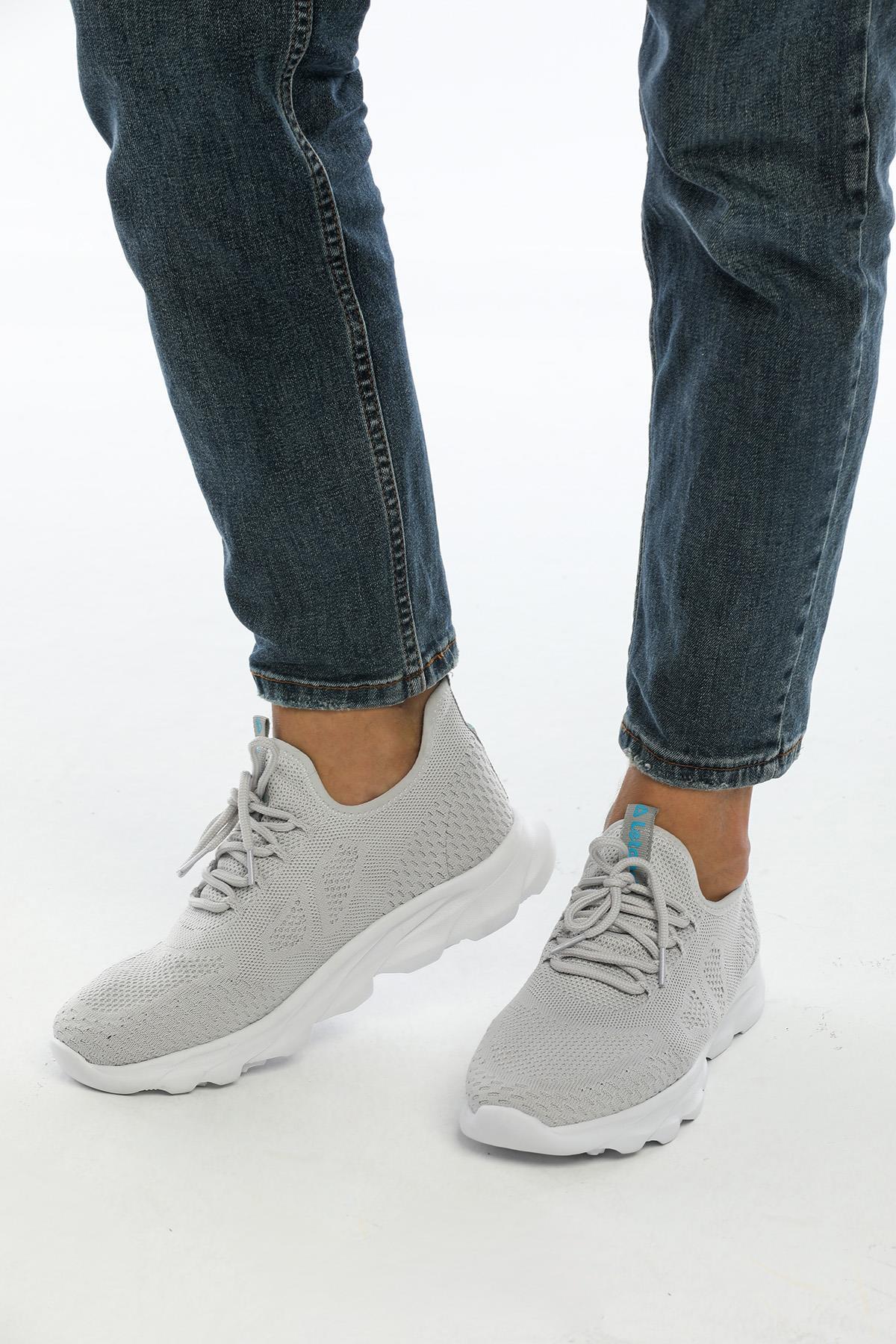 Letoon Teek-02 Unisex Gri Turkuaz Spor AyakkabıLetoon Teek-02 Unisex Gri Turkuaz Spor Ayakkabı