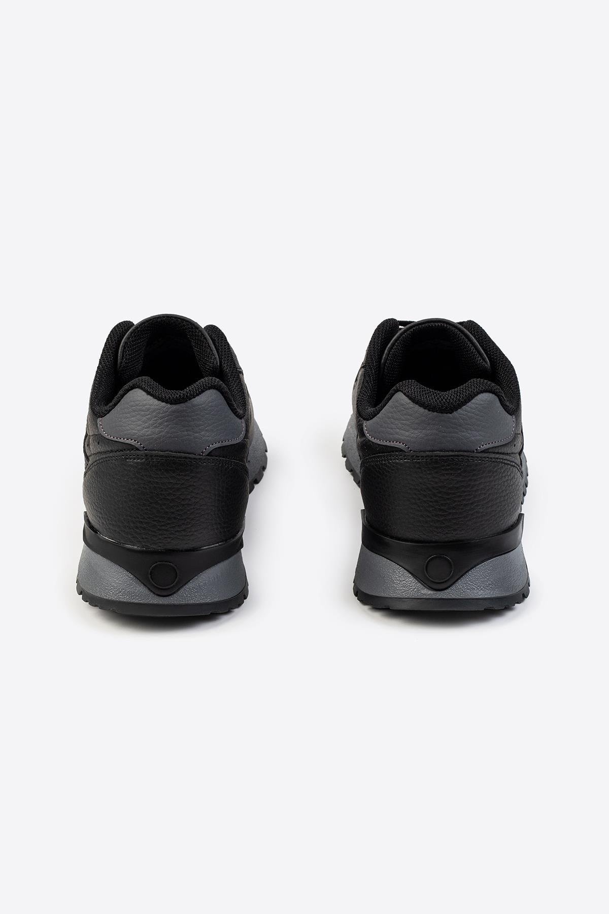 Letoon Tornado Erkek Premium Siyah Sneaker 