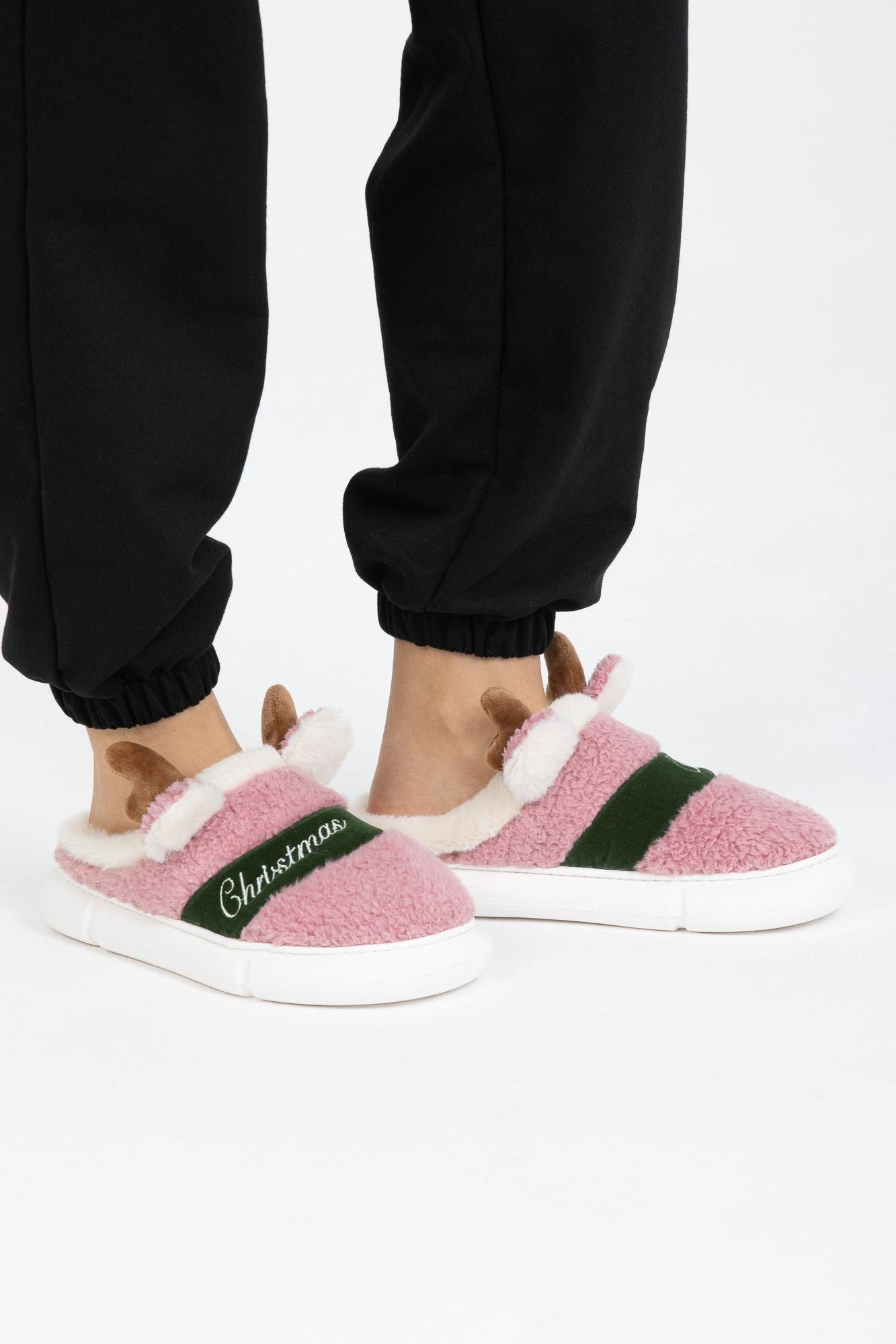 Letoon Soft Deer Kadın Pudra İçi Yumuşak Ev TerliğiLetoon Soft Deer Kadın Pudra İçi Yumuşak Ev Terliği