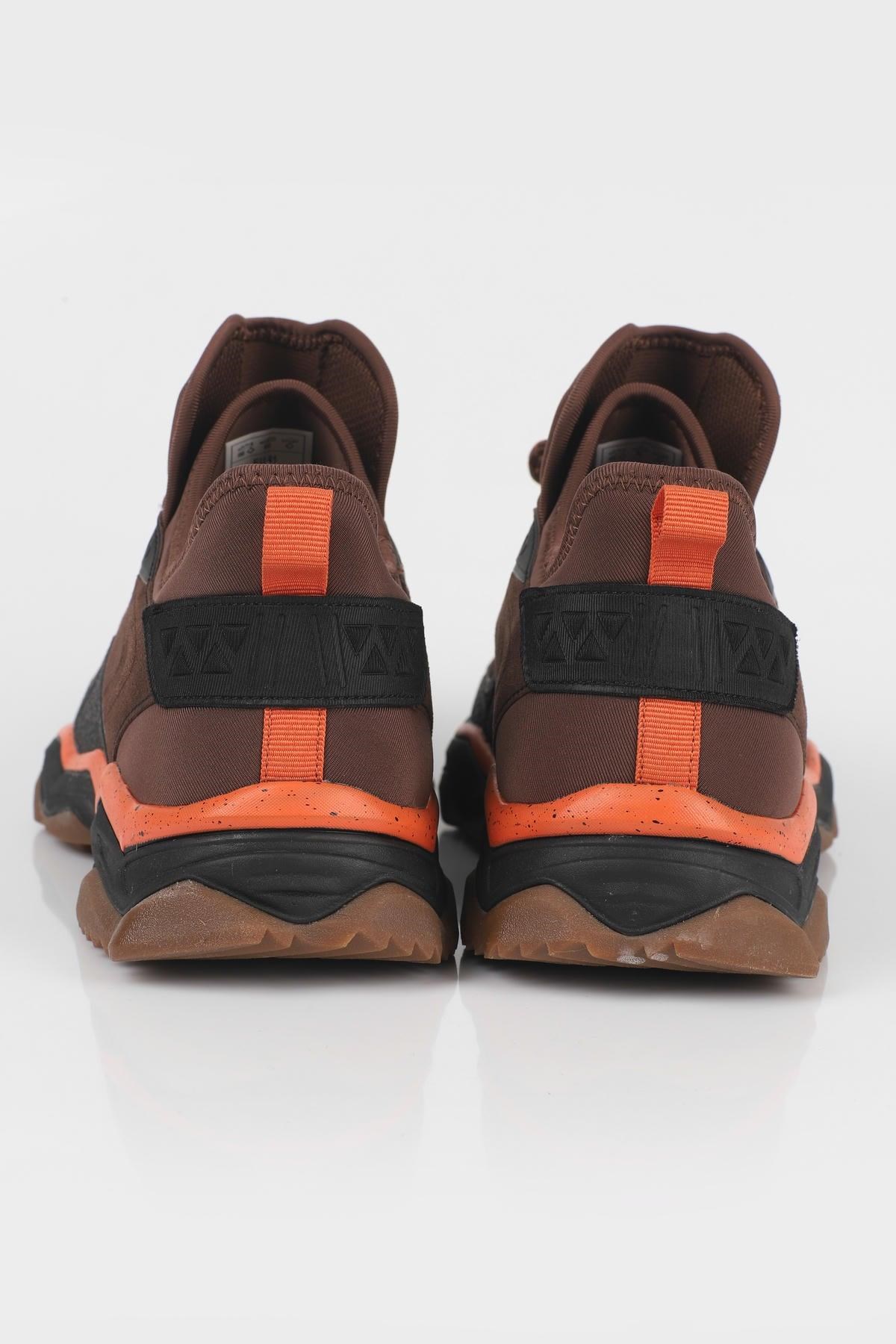 Letoon  BOOT-01 Erkek Outdoor Kalın Tabanlı Bağcıklı Günlük Spor Bot KAHVERENGİ