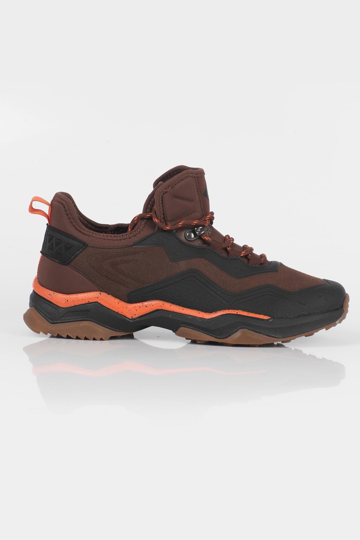 Letoon  BOOT-01 Erkek Outdoor Kalın Tabanlı Bağcıklı Günlük Spor Bot KAHVERENGİ