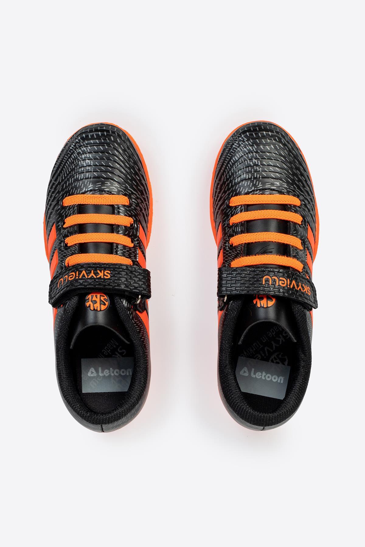Letoon HS1453 Çocuk Halısaha Ayakkabı SİYAH TURUNCU
