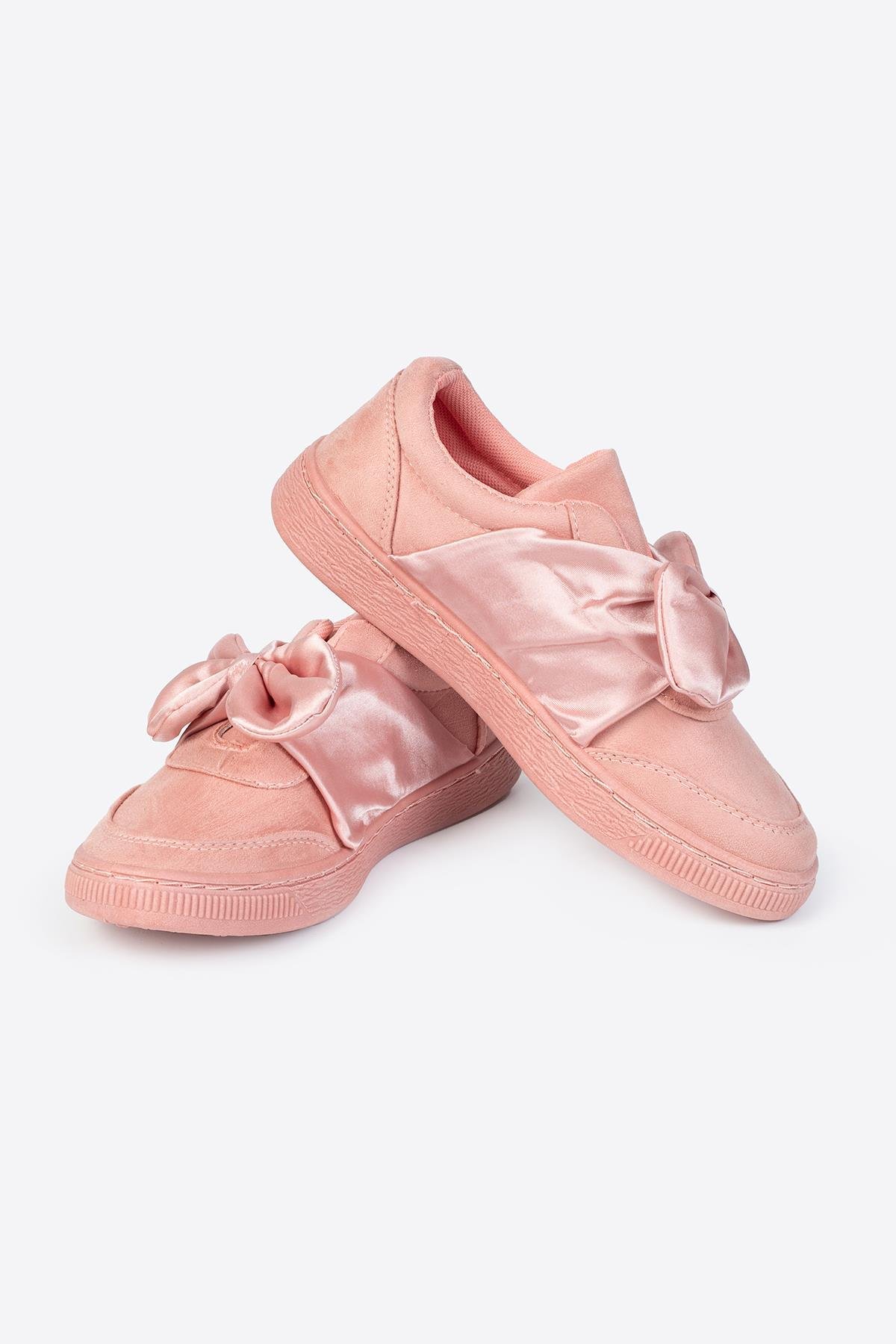 Letoon MİSS Bağcıksız Süet Spor Ayakkabı PUDRA