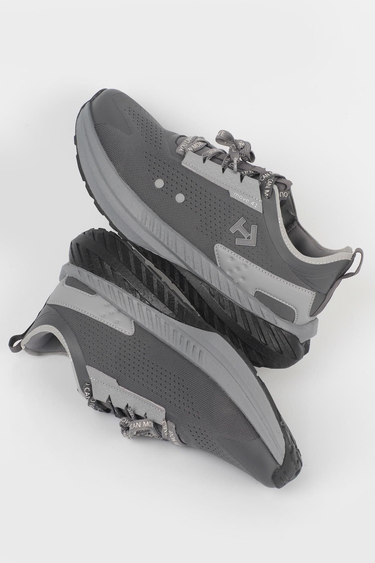 Letoon  MOVE-41 Unisex Yüksek Tabanlı Sneaker FÜME